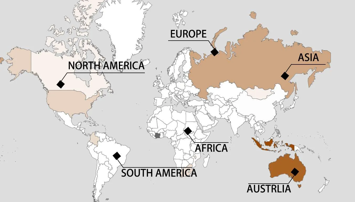 SINREEN Principales países exportadores