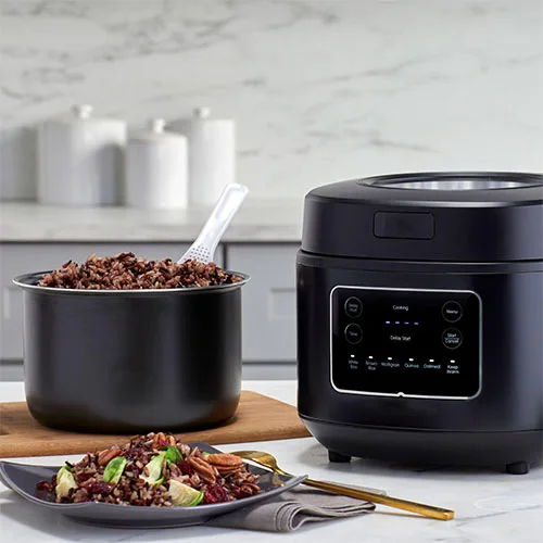 Open lid rice cooker