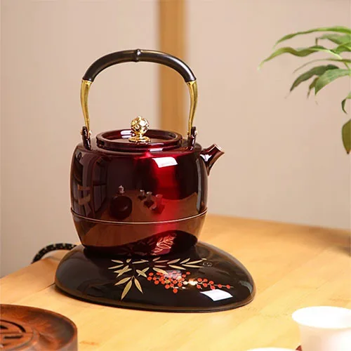A red small capacity electric kettle