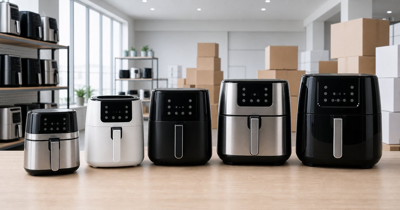 3L to 8L digital air fryer supplier capacity range for brand importers